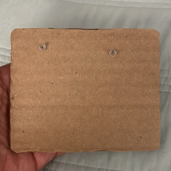 Blue half Butterflies Beaded Stud Seed Bead Earrings - Picture 5 of 8